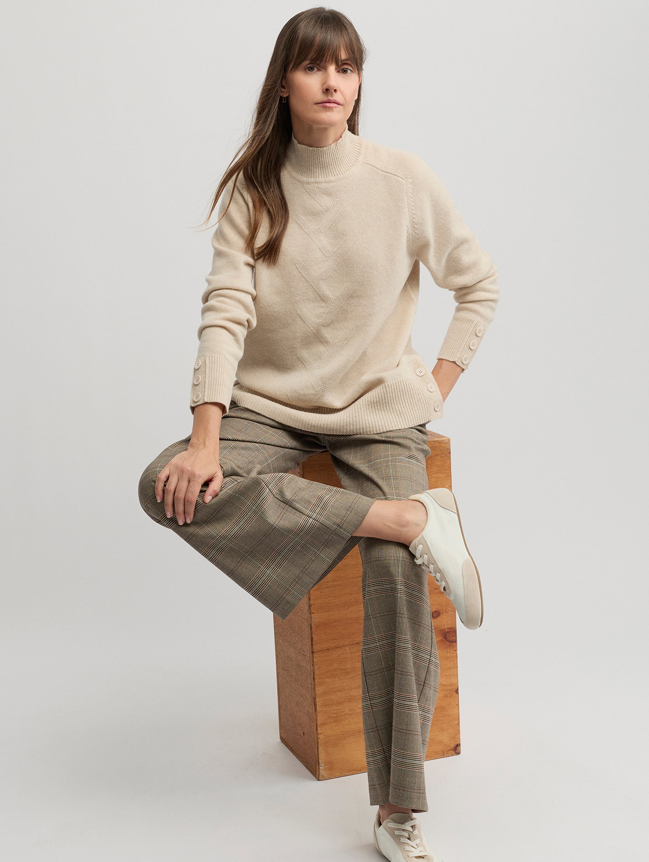 Shaft Knit ALMOND 