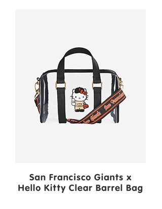 San Francisco Giants x Hello Kitty Clear Barrel Bag