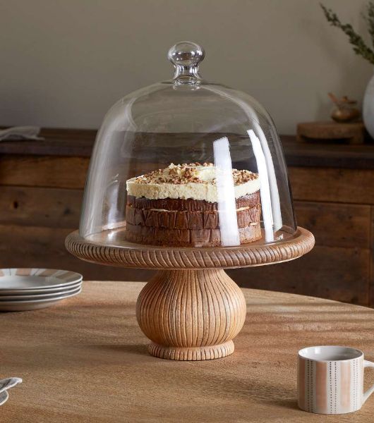 Vivan Glass Cake Stand & Dome