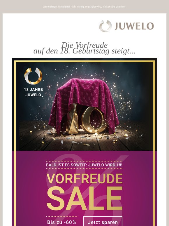 Der Countdown läuft... Der Vorfreude Sale startet heute!