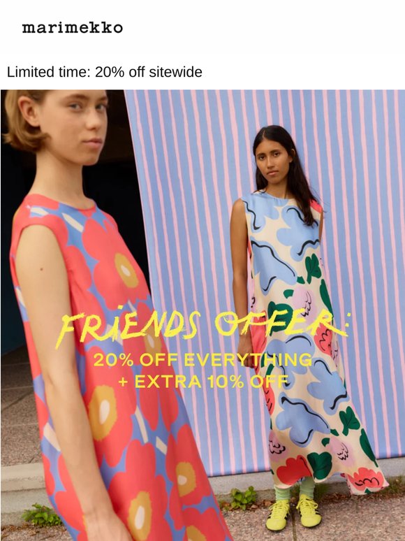 Save 20% on summer favorites
