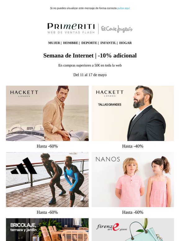 Hackett London, Adidas y Nanos | -10% adicional en todo