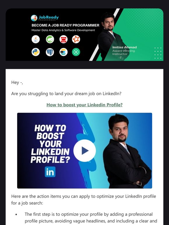 Optimize your LinkedIn profile for job search