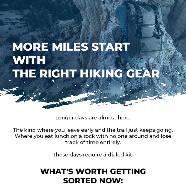 Miles starts with the right kit