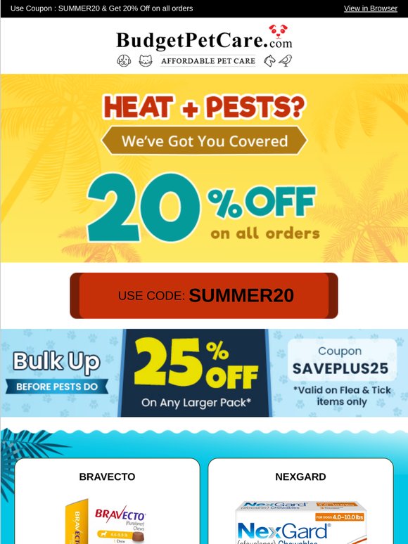 National Pet Month Special: 25% Off Your Order & Free Shipping!