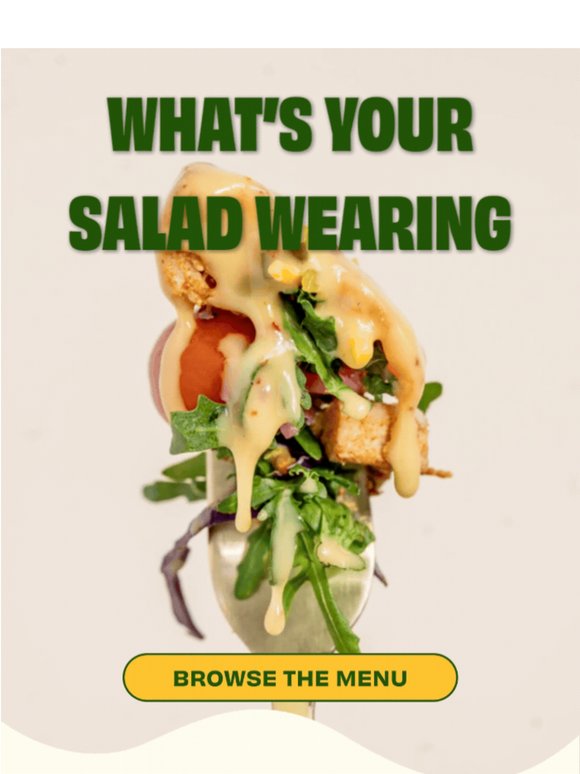 Dressing of The Day: What's On Your Plate?