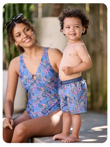 Baby Badehose Familien-Capsule LIBERTY - blau