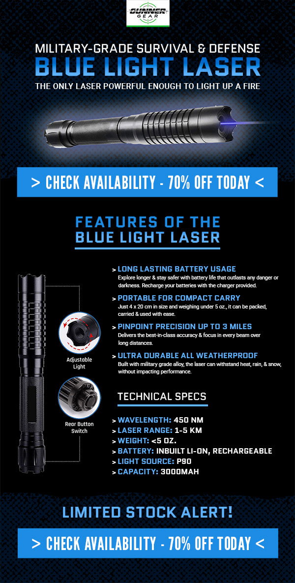 Gunner Gear Blue Light Laser
