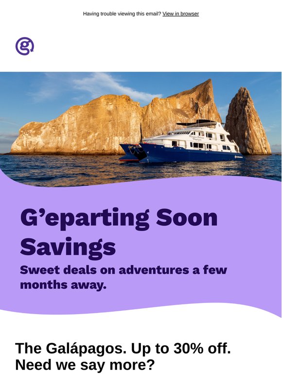 Dive into the Galapagos for up to 30% off