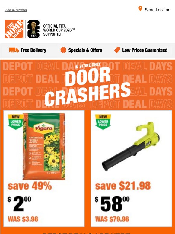 Depot Deal Days Weekend Is Here