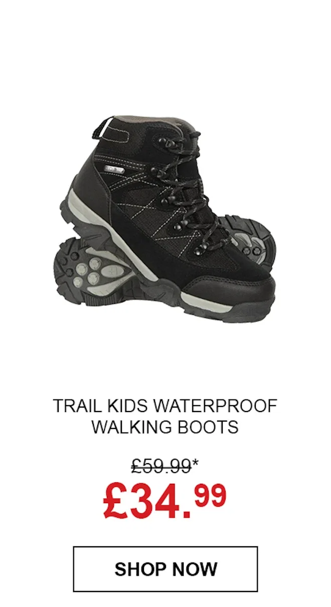 Trail Kids Waterproof Walking Boots