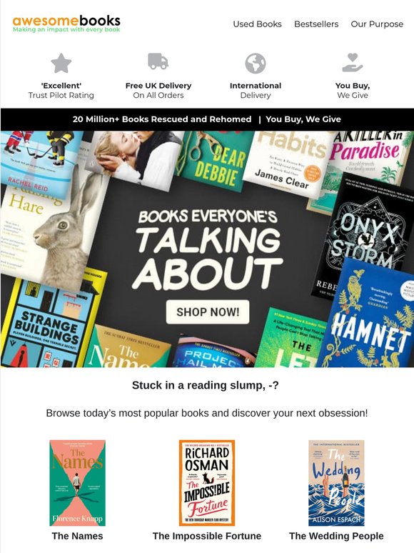 Stuck in a reading slump, —?