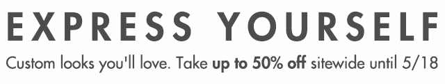 Express yourself with 50% Off custom graphic roller shades all weekend long