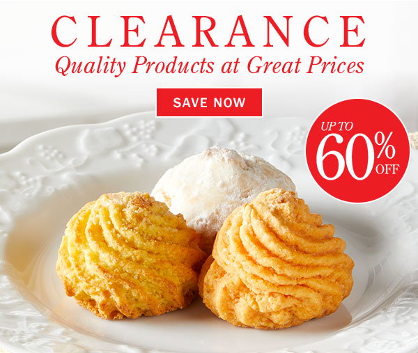 Clearance, Quality Products at Great Prices Up To 60% Off. Save Now. Sale: Italian Citrus Almond Cookie Assortment