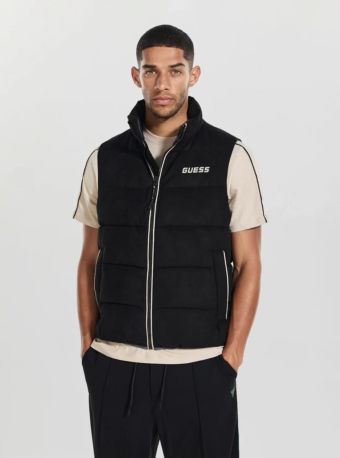 Image of Black Moka Padded Active Vest