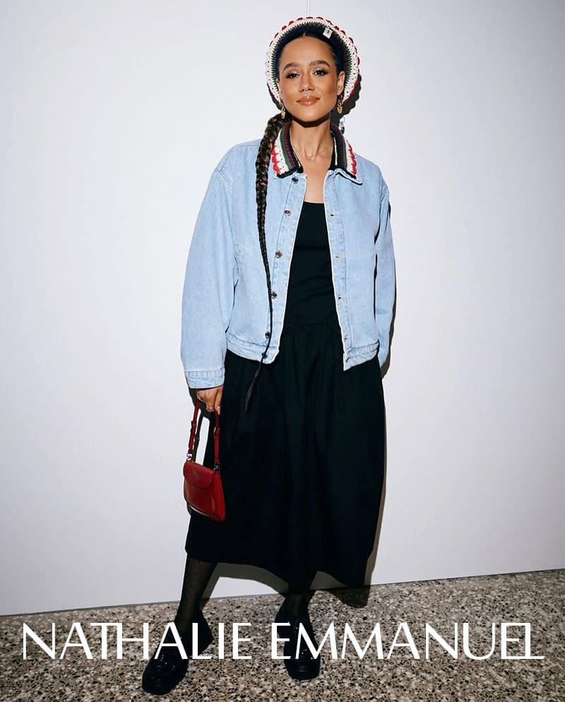 Collared Cropped Bomber - Denim Blue