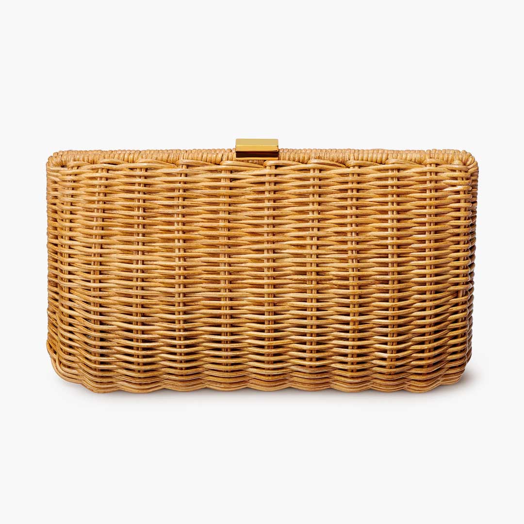 Adelina Wicker Clutch