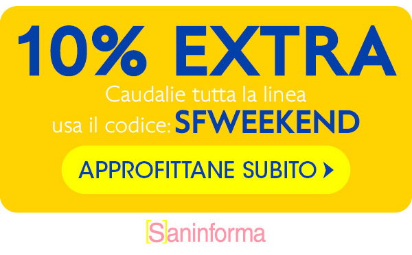 Codice SFWEEKEND: -10% Extra su tutta la linea Caudalie