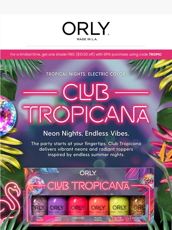 Let's Head to Club Tropicana 🌴🌺⚡🪩