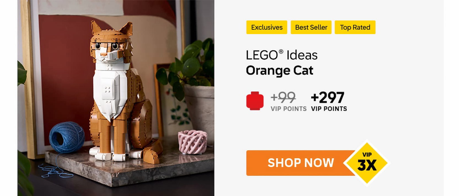 LEGO® Ideas Orange Cat