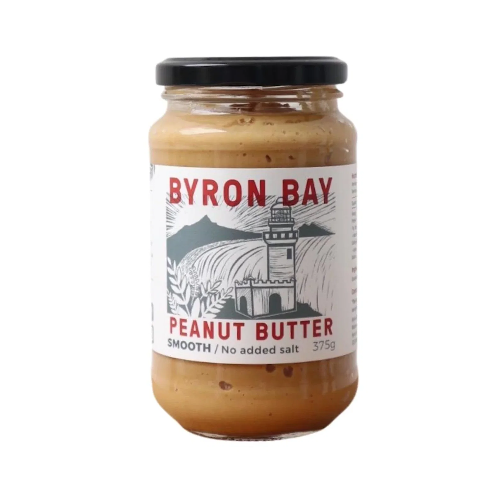 Image of Byron Bay Peanut Butter Co Smooth Peanut Butter Unsalted 375g