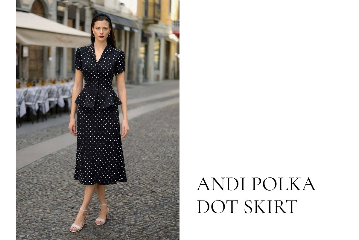 Andi Polka Dot Skirt