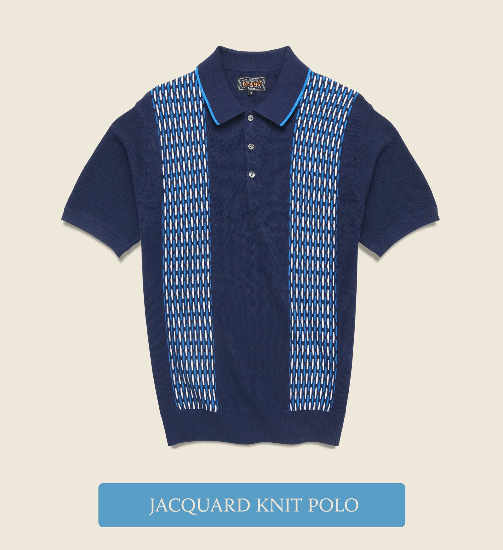 Jacquard Knit Polo