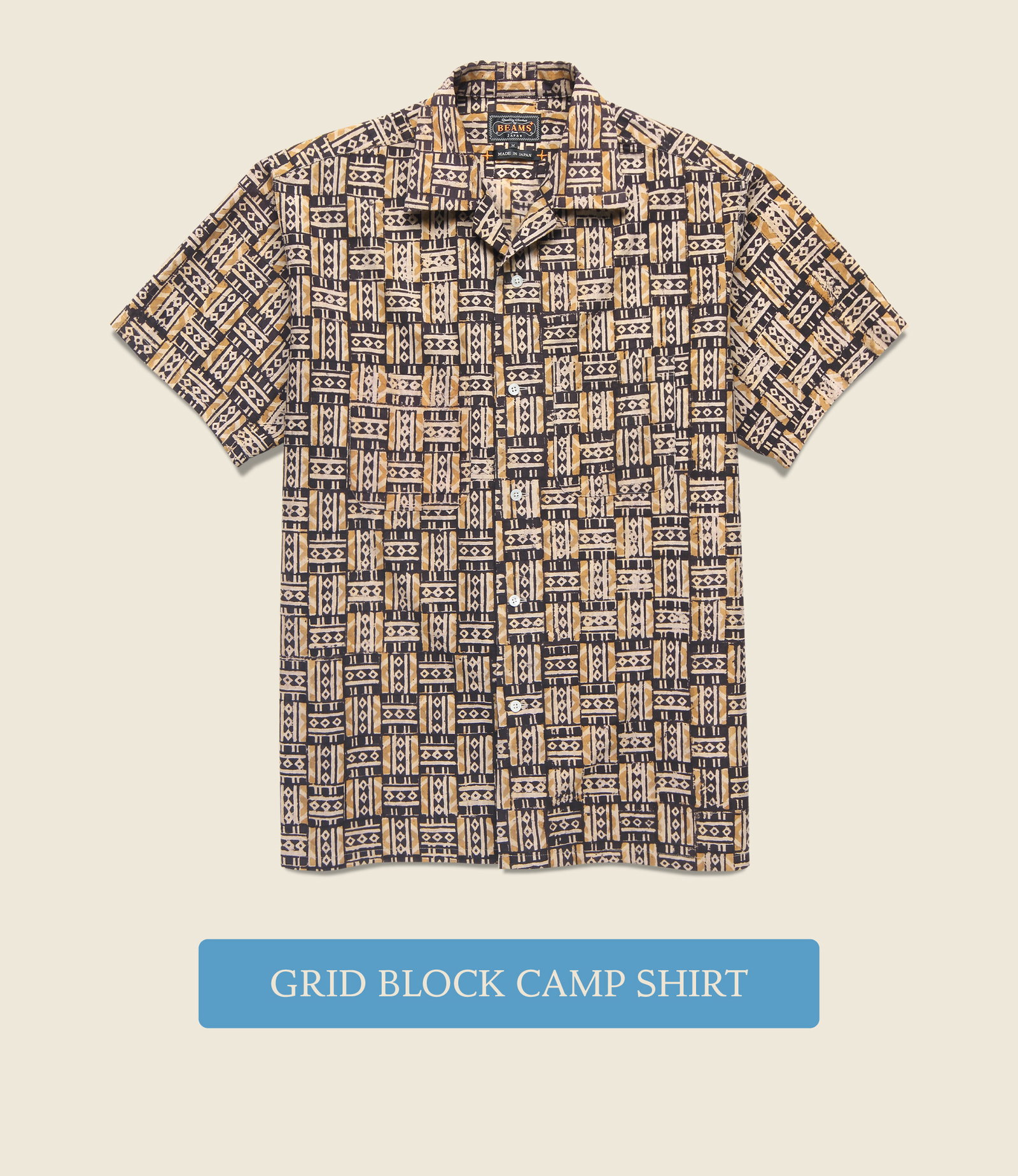 Grid Block Camp Shirt