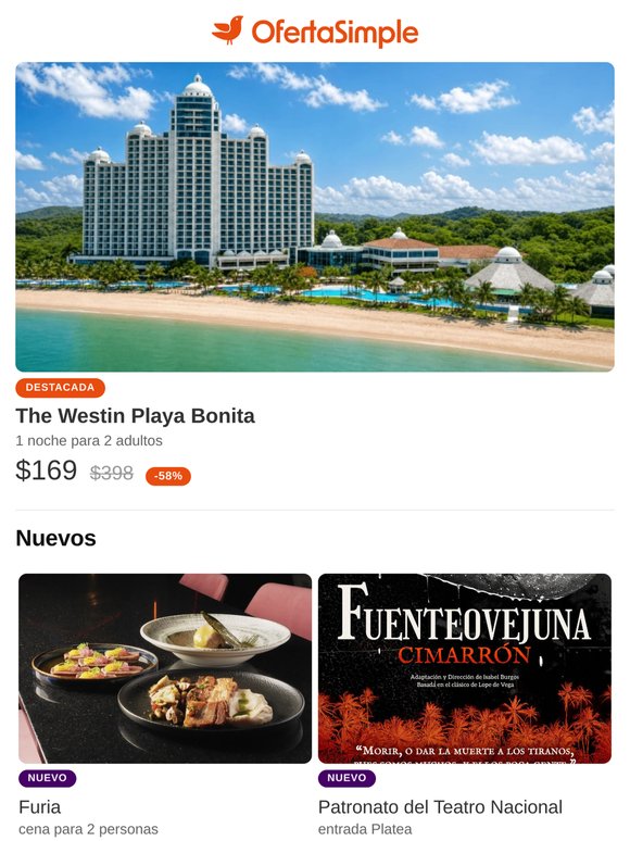 The Westin Playa Bonita / Furia / Casa Mahana Lodge & Restaurant / Vento Beach Club / Patronato del Teatro Nacional