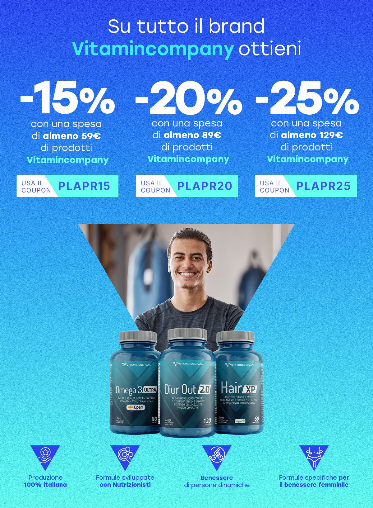 Fino al -25% sul brand Vitamincompany