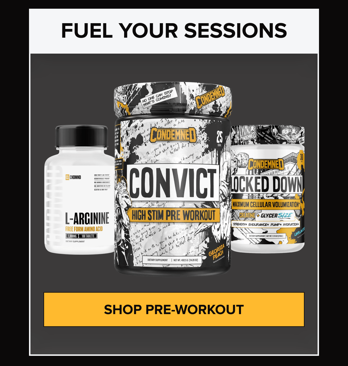 Shop Pre-Workout - Condemned Labz