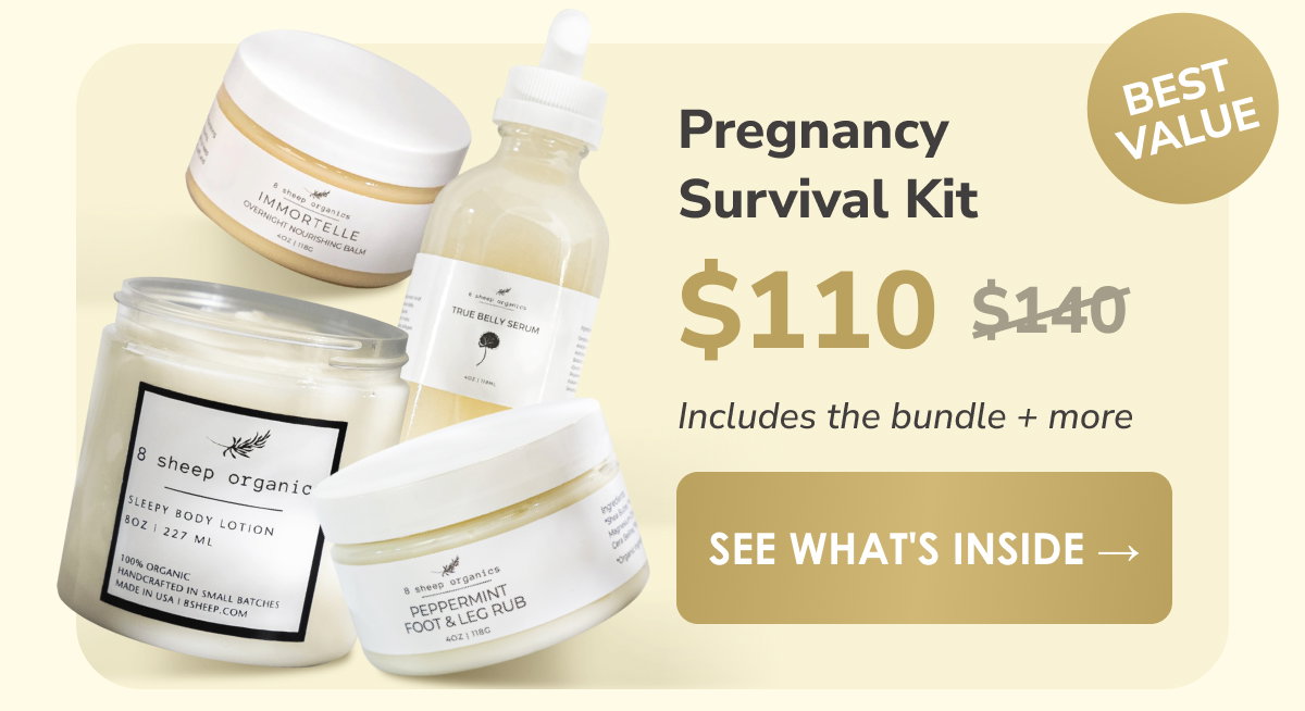 Pregnancy Survival Kit | $110 (was $140) | Includes the bundle + more | Best Value | See What's Inside