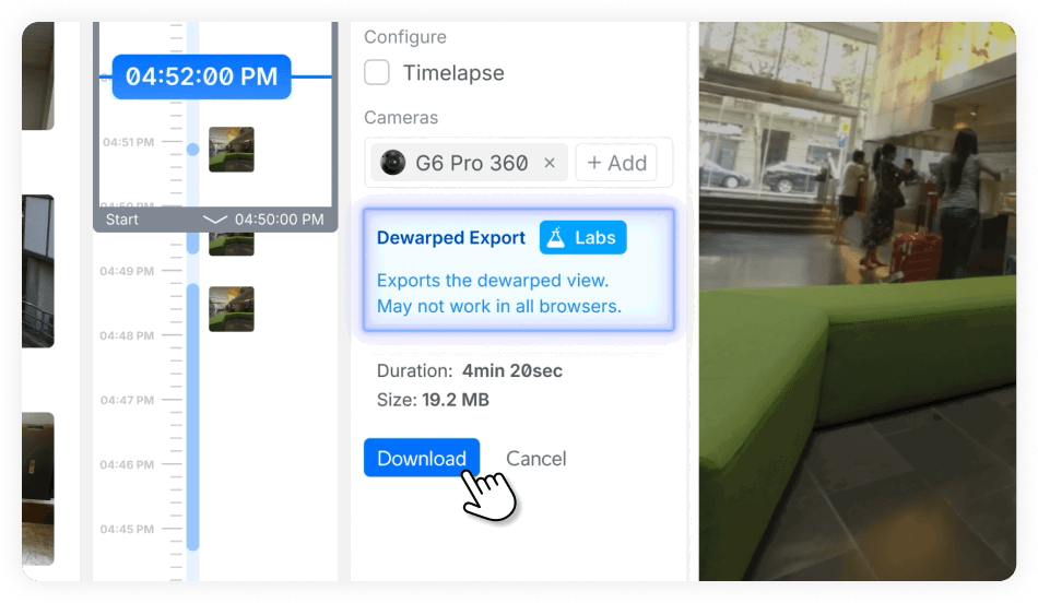 360 Cameras Now  Support Customized Viewing Angle Downloads