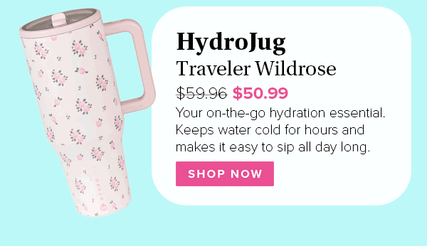HydroJug Traveler Wildrose