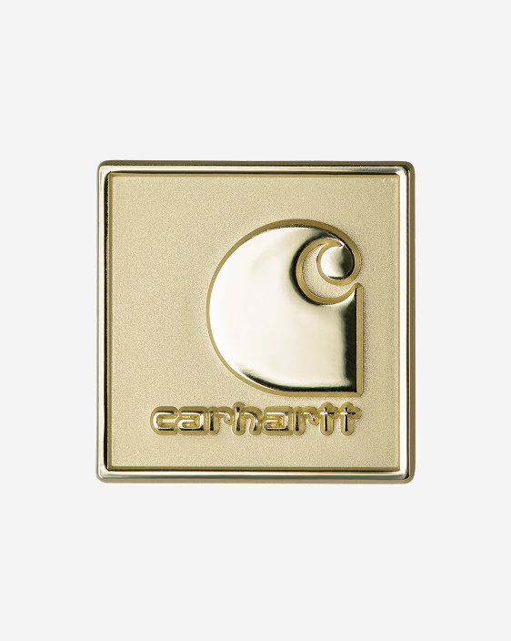 Square Label Pin | Gold