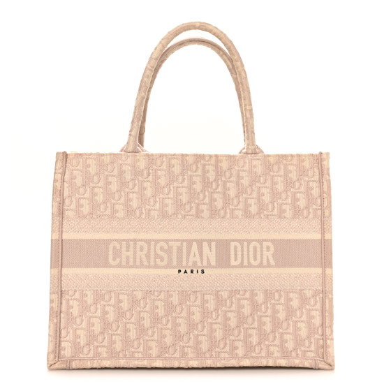 CHRISTIAN DIOR Oblique Medium Book Tote Rose Des Vents