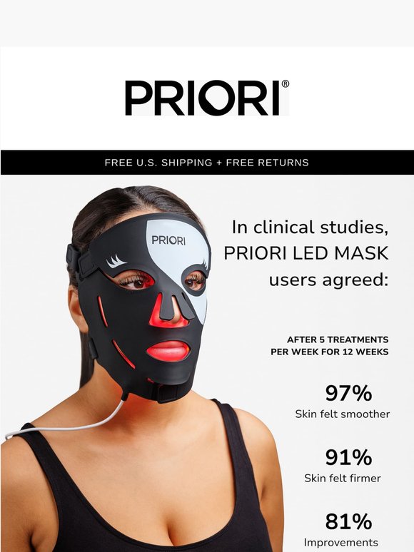 Improve visible signs of aging with New Red Light Masks