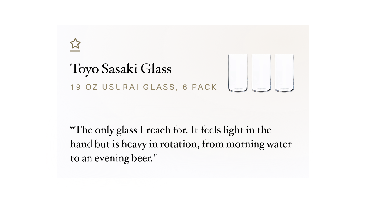 Toyo Sasaki Glass 19 oz. Usurai Glass - 6 Pack