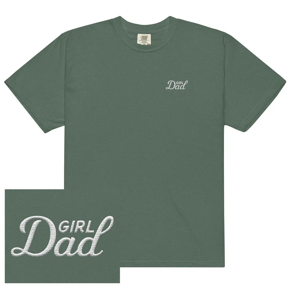 Image of Girl Dad Embroidered Tee