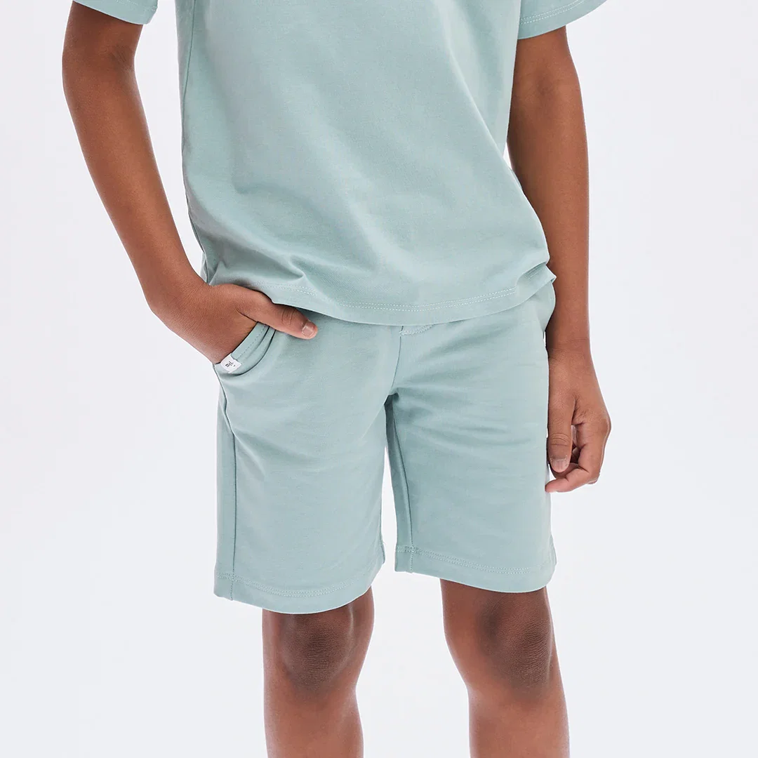 Image of Seafoam Miles Basics Terry Shorts