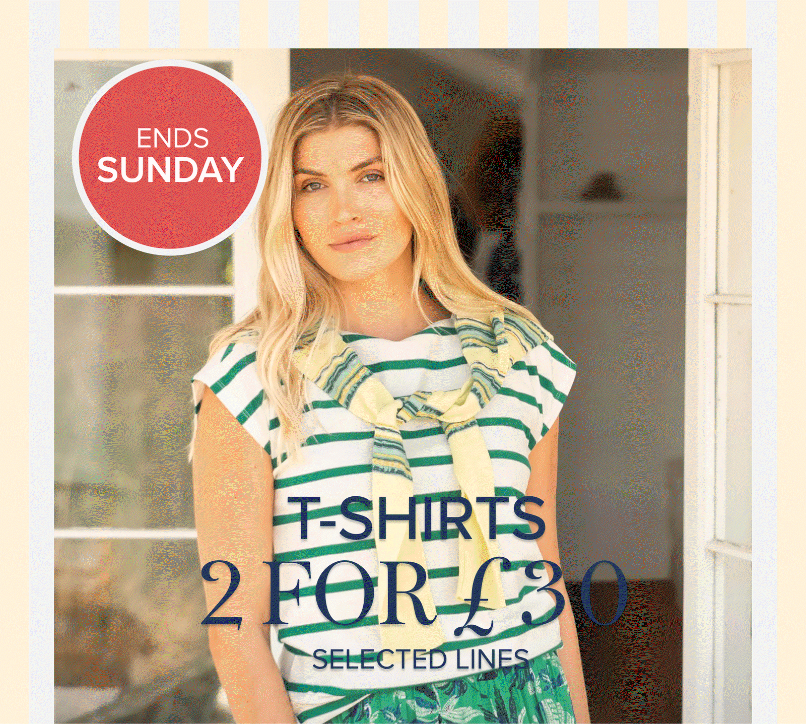 mix and match - 2 for £30 t-shirts on selected lines