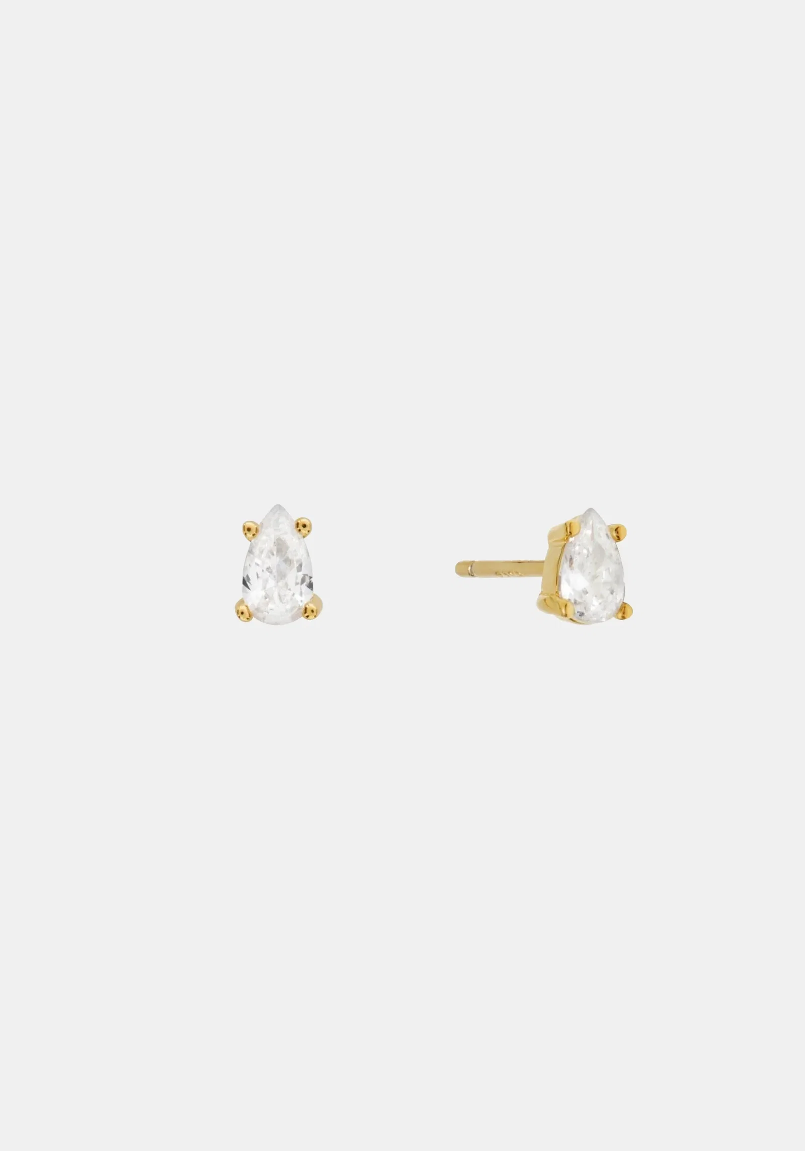 Image of Valentine Flat Back Studs - Gold