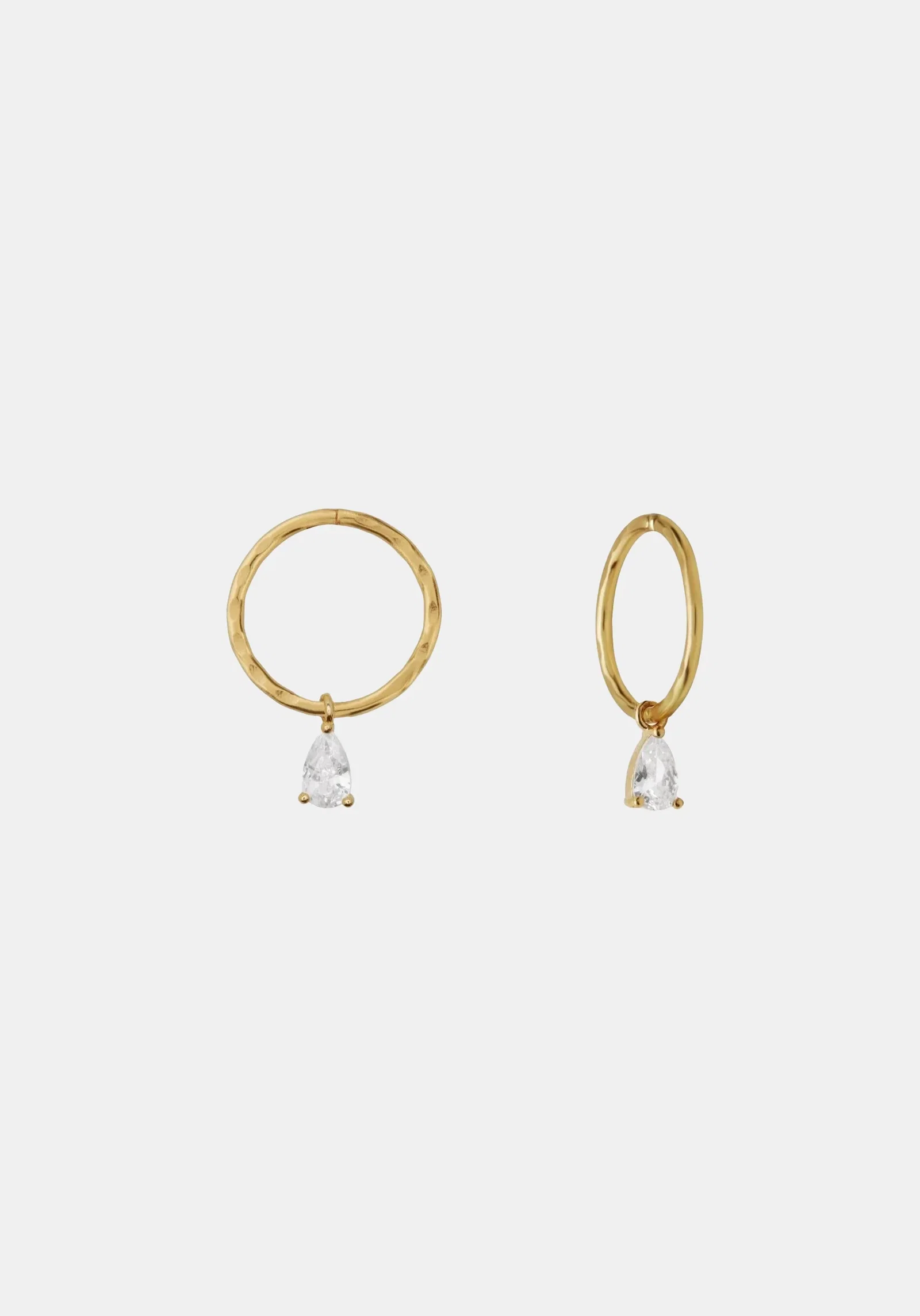 Image of Valentine Mini Hoops - Gold