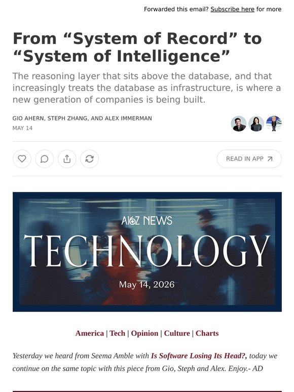 From “System of Record” to “System of Intelligence”