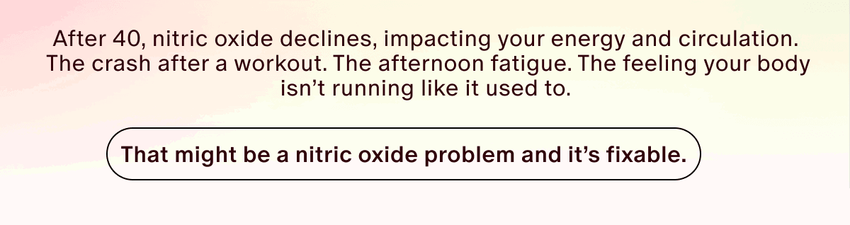 after 40 nitric oxide declines