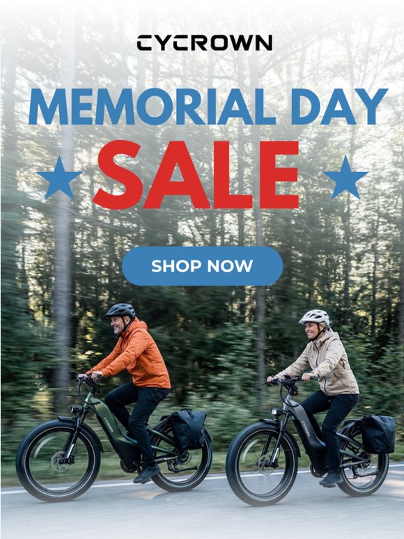 Memorial Day Sale: E-Bike Deals Are Here!🚀
