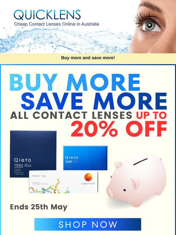 SAVE UP TO 20% OFF WHEN YOU BUY MORE & SAVE MORE! ⏰