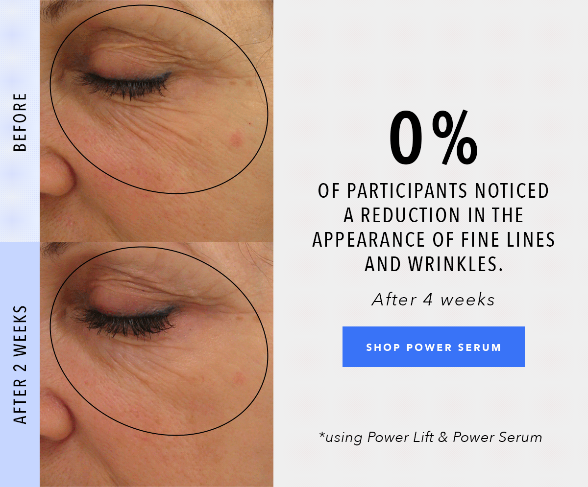 Power Serum + Power Lift Before and After