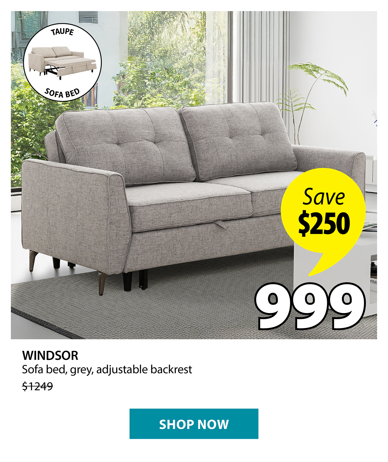 WINDSOR Sofa bed | Save $250