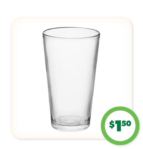 $1.50 Pub Glasses